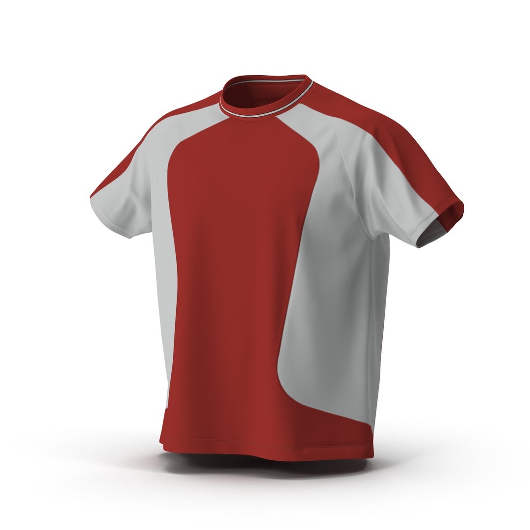 TShirt Red 3D model preview