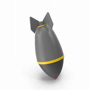 Missile Cartoon 3D model