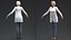 elderly lady casual clothes 3D