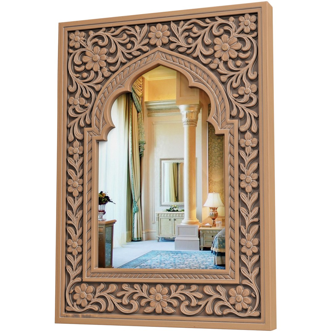 3D Eastern Luxurious arched Wall Mirror Carved Wooden Frame Florals 3D model model https://p.turbosquid.com/ts-thumb/vY/Jd2zbl/Aq/3ddd2/jpg/1789029008/1920x1080/fit_q87/f45b4804f9e89e64858dac6b5989a35753d56468/3ddd2.jpg