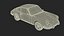 White Porsche 911 1968 Simplified