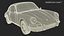 White Porsche 911 1968 Simplified