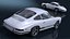 White Porsche 911 1968 Simplified