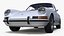 White Porsche 911 1968 Simplified