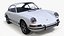 White Porsche 911 1968 Simplified
