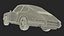 White Porsche 911 1968 Simplified