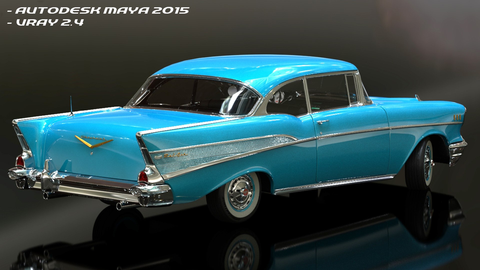 Chevrolet Bel Air 1956 3D Model | 1148053 | TurboSquid