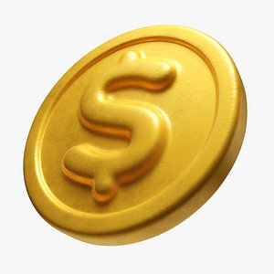 Golden Coin 3D model