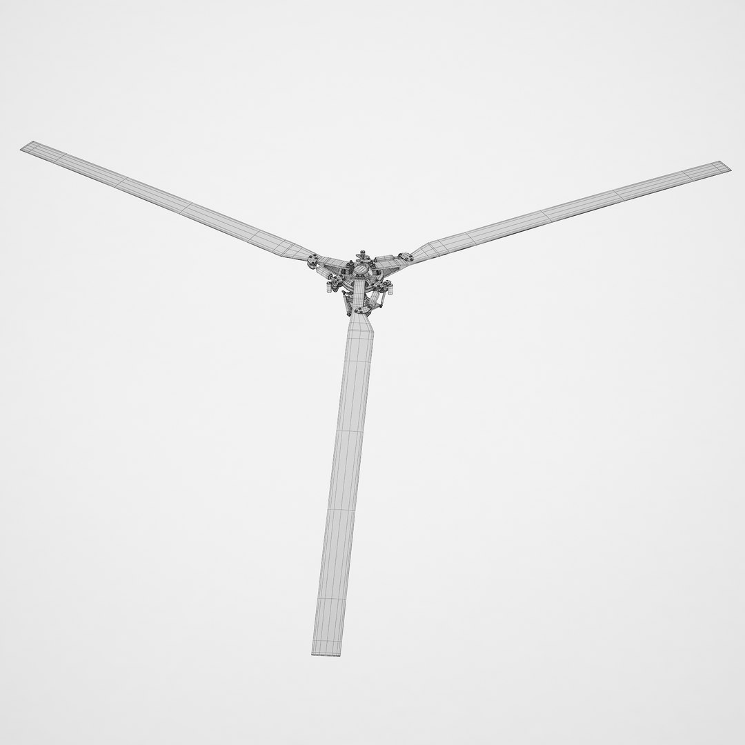 3D UAV Helicopter Rotor Blades 01 Model - TurboSquid 2042437