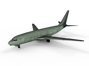 low-poly military airplane games 3D