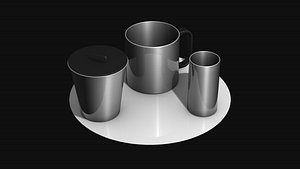 Mug and shot pot 3D model