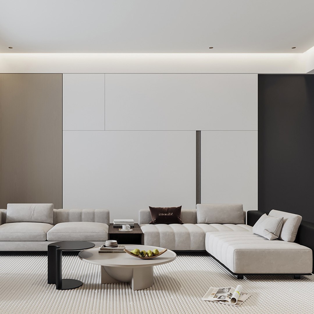 Modern Living Room Model - TurboSquid 2238891