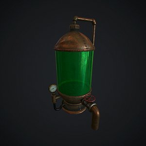 3d model steampunk punk boiler