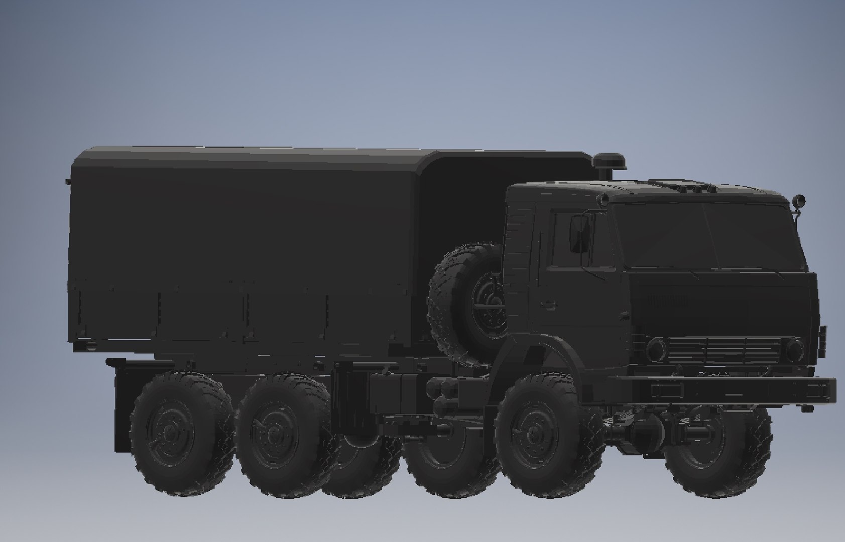 Kamaz Army Truck Modelo D Turbosquid