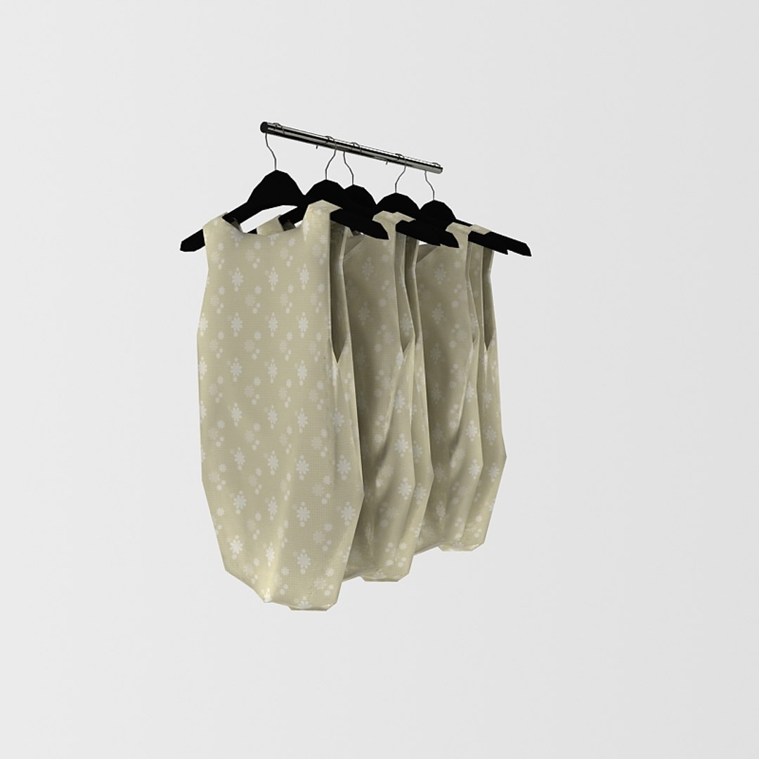 woman skirt hanger 3d 3ds