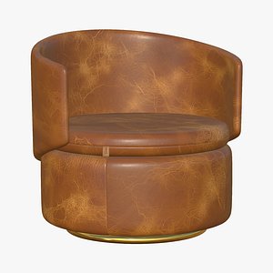 Realistic Leather Sofa Yellow