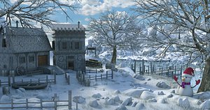 Fantasy Winter Environment