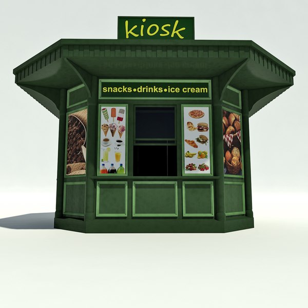 3d kiosk model