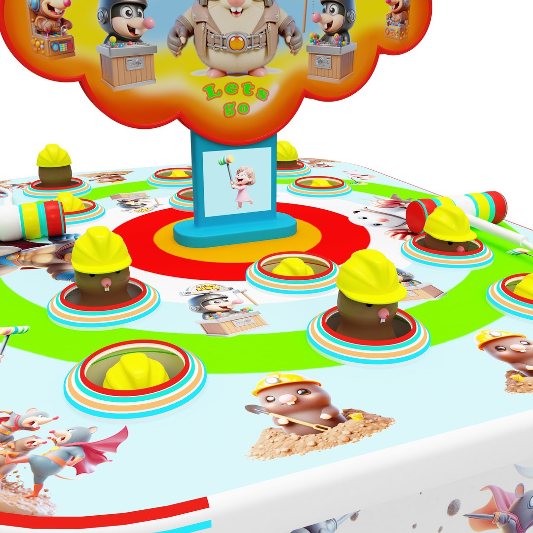Arcade Whack A Mole Machine 3D Model - TurboSquid 2221100