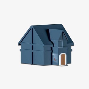 Low Poly Cartoon House