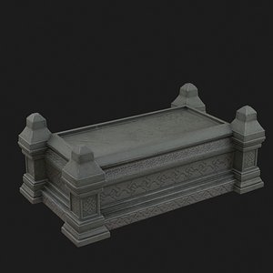 3D celtic sarcophagus