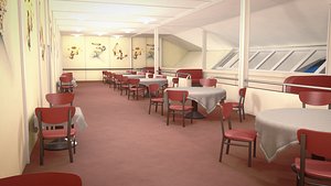 Lz 129 Hindenburg Restaurant 01 model