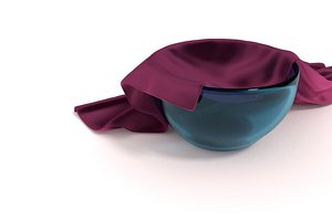 3D glass bowl model