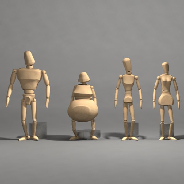 ball jointed doll printing 3d model