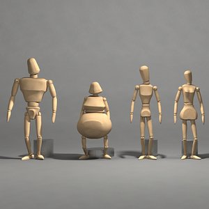 wooden character package