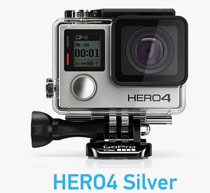 camera gopro hero4 silver 3d 3ds