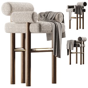 3D Conley Bar Chair model