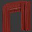 3D curtains brown roman