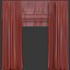 3D curtains brown roman