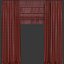3D curtains brown roman