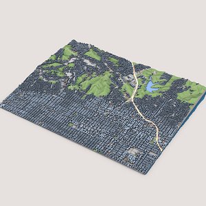 3D Hollywood Los Angeles County California United States model