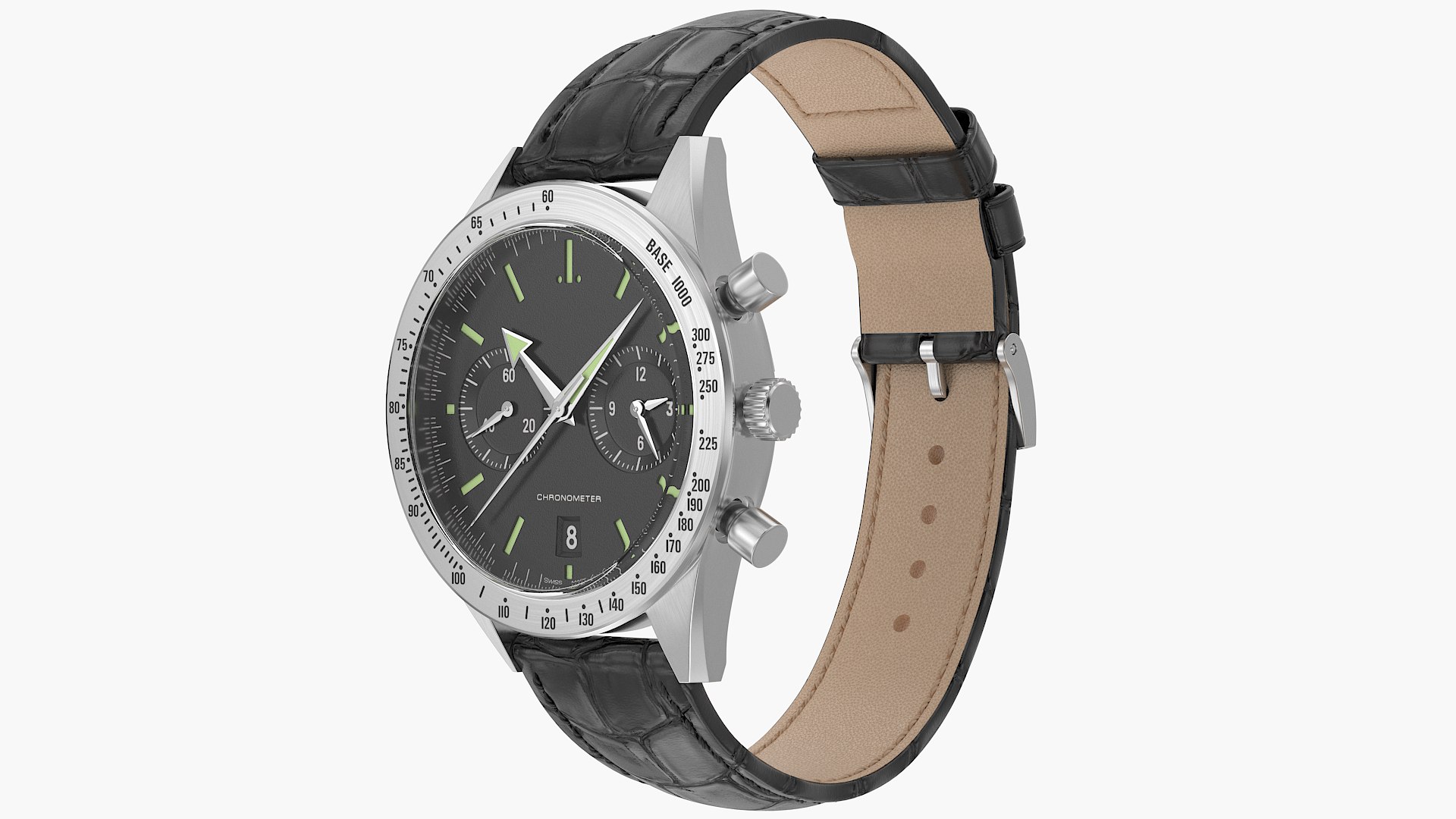 3D Chronometer Watch Closed Leather Bracelet Black Dial https://p.turbosquid.com/ts-thumb/vZ/1oUVsp/Lj/r0/png/1722785658/1920x1080/fit_q87/fe46b7368b8de26eb910a94a1eb33d68b1e6beba/r0.jpg