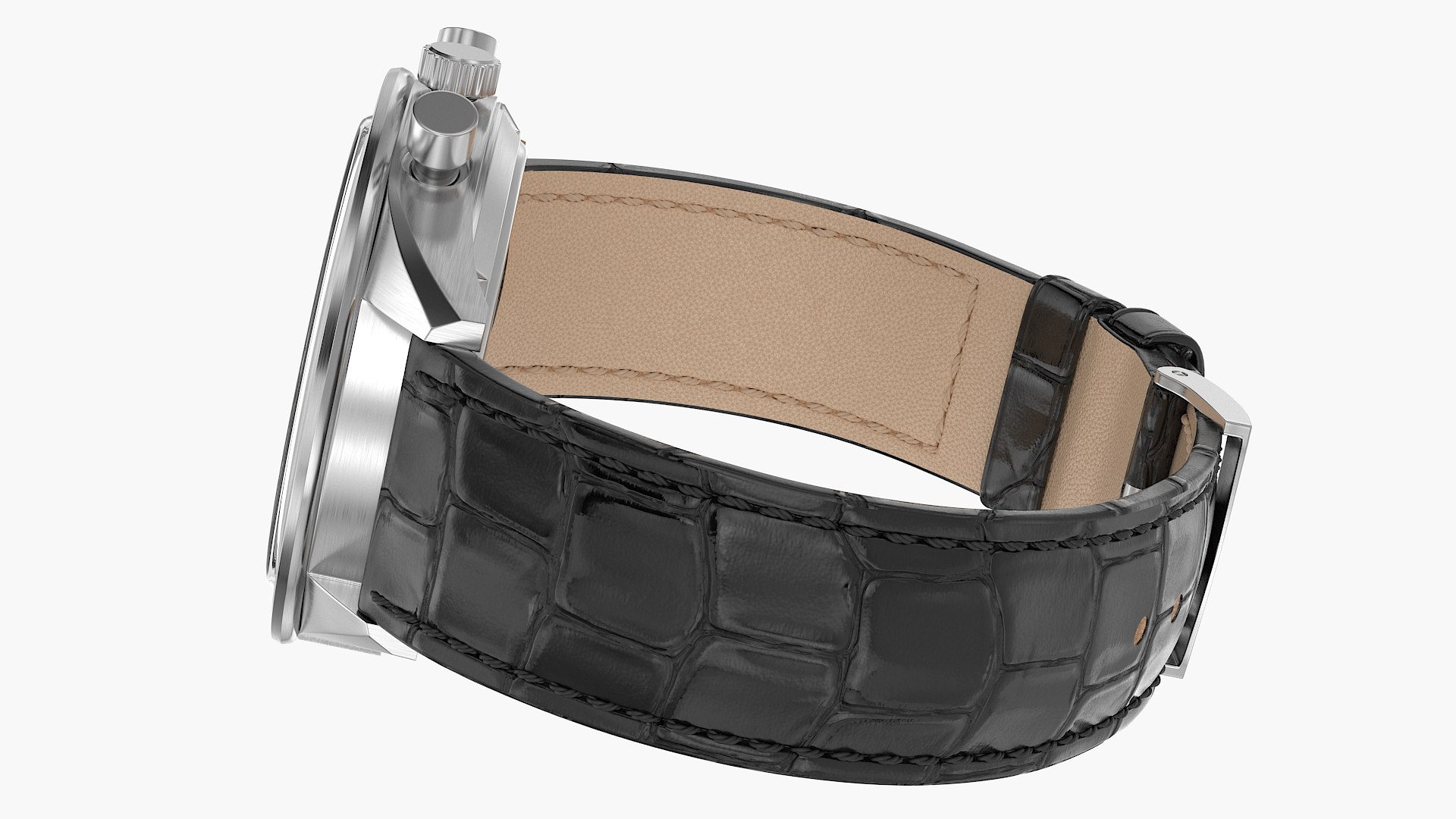 3D Chronometer Watch Closed Leather Bracelet Black Dial https://p.turbosquid.com/ts-thumb/vZ/1oUVsp/Z3/r4/png/1722785660/1920x1080/fit_q87/88293a73f6c3cab8dc3cef01477649ee88e860a2/r4.jpg