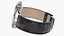 Chronometer Wrist Watch Leather Bracelet Black Dial