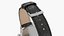 Chronometer Wrist Watch Leather Bracelet Black Dial