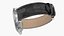 Chronometer Wrist Watch Leather Bracelet Black Dial