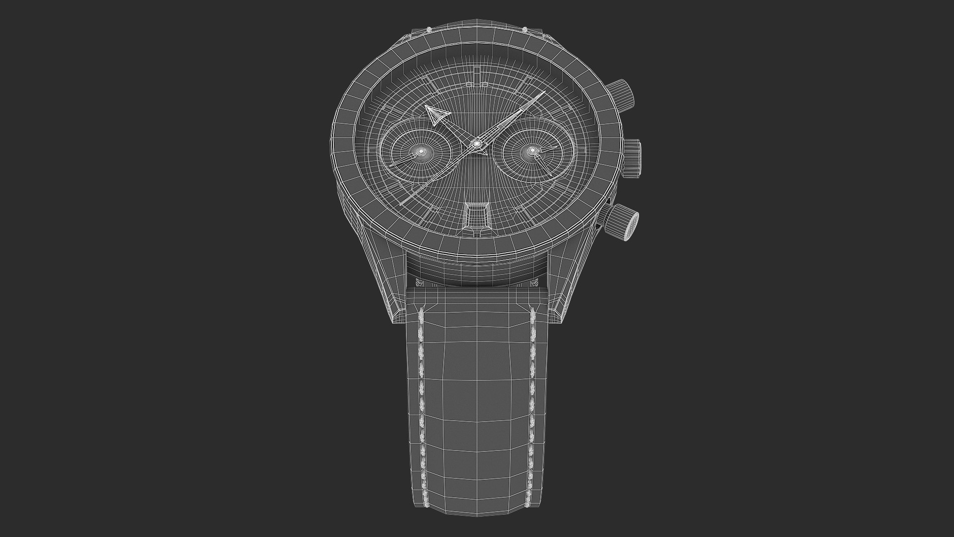 3D Chronometer Watch Closed Leather Bracelet Black Dial https://p.turbosquid.com/ts-thumb/vZ/1oUVsp/xO/wire1/png/1722785663/1920x1080/fit_q87/ced76e9c78e41caba9d8018c940de2e1ee7d70d9/wire1.jpg
