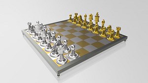 3D Chess Set model