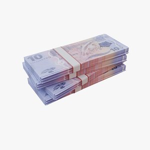 3D 10 Fijian Dollar FJD model