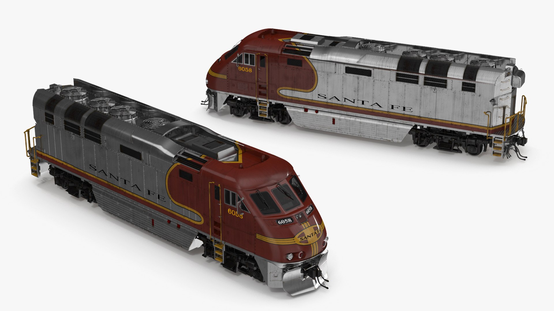 3D Santa Fe EMD F7 Diesel Locomotive model https://p.turbosquid.com/ts-thumb/vZ/5bjxB6/Lk/santafeemdf7diesellocomotive3dsmodel036/jpg/1708742252/1920x1080/fit_q87/2a7a891f00ab81564074007ed283cbc7b150ac30/santafeemdf7diesellocomotive3dsmodel036.jpg