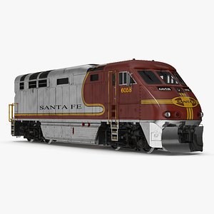 Santa Fe EMD F7 Diesel Locomotive