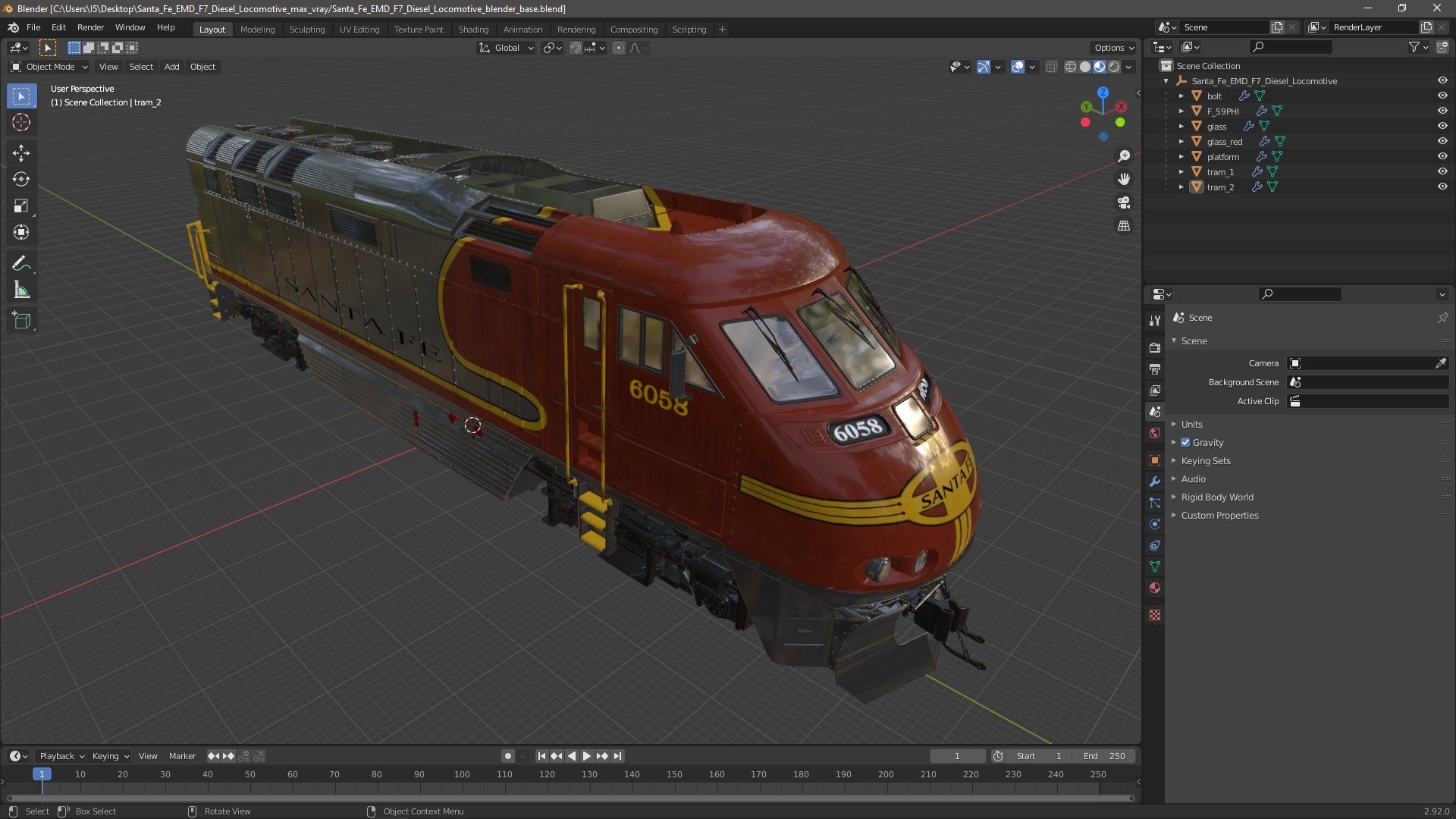 3D Santa Fe EMD F7 Diesel Locomotive model https://p.turbosquid.com/ts-thumb/vZ/5bjxB6/g3/santafeemdf7diesellocomotive3dsmodel043/jpg/1708742282/1920x1080/fit_q87/bfbec99cf38a595bac672aebf2e488b9efe003e7/santafeemdf7diesellocomotive3dsmodel043.jpg