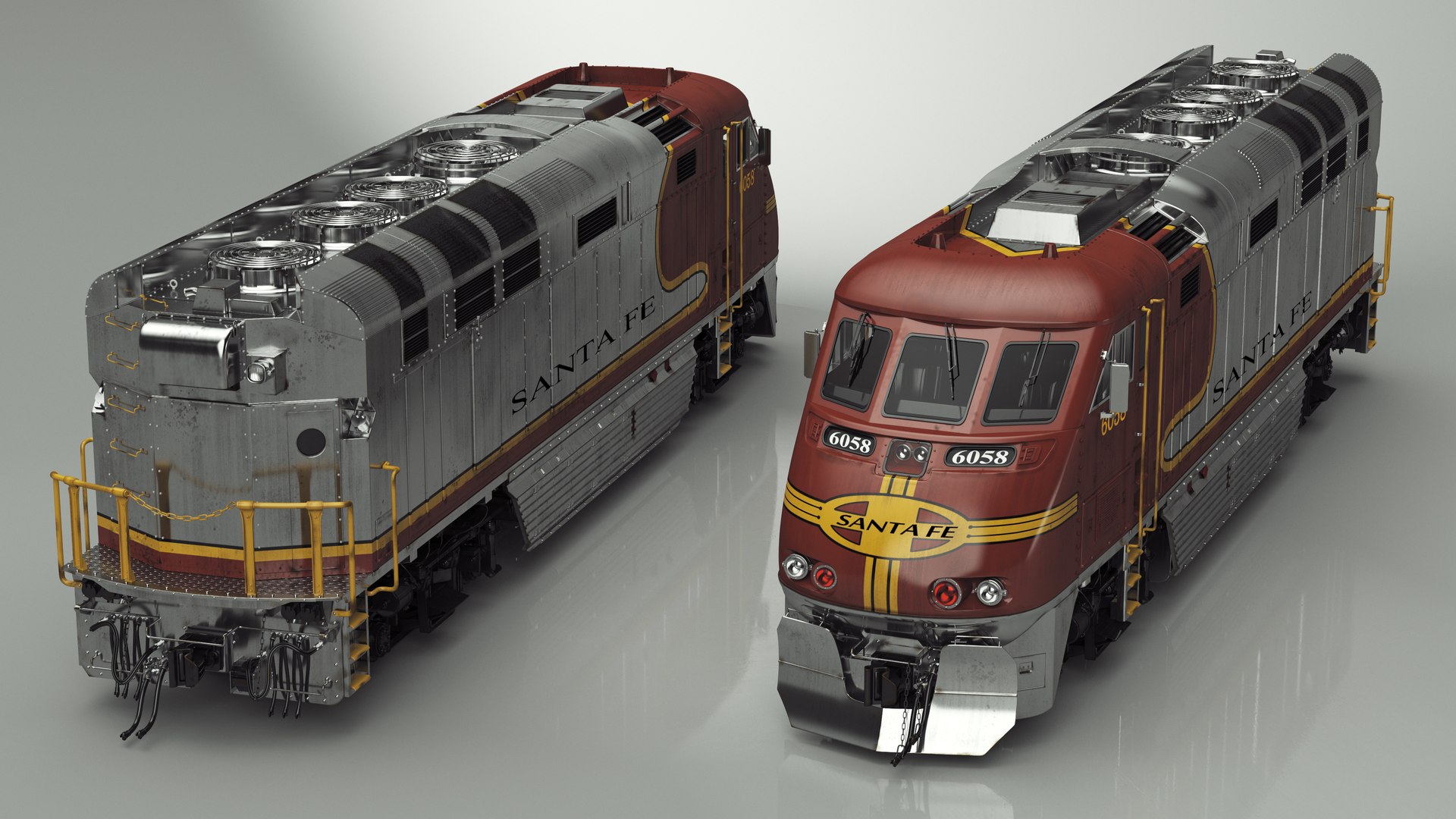 3D Santa Fe EMD F7 Diesel Locomotive model https://p.turbosquid.com/ts-thumb/vZ/5bjxB6/mo/santafeemdf7diesellocomotive3dsmodel021/jpg/1708742184/1920x1080/fit_q87/640264d3bf792821d4357a586304e88cf50e86e7/santafeemdf7diesellocomotive3dsmodel021.jpg