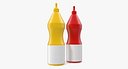 Ketchup and Mustard Plastic Bottles