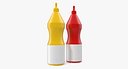 Ketchup and Mustard Plastic Bottles