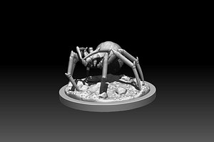 3D 3D printable spider model perfect for Halloween model